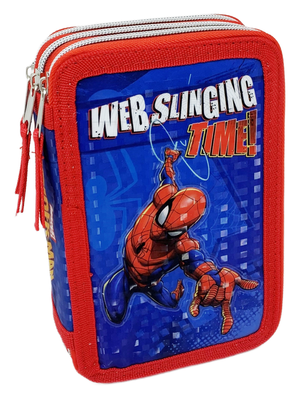 Astuccio Scuola 3d Spiderman MARVEL Multiscomparto 3 Zip Portacolori Pennarelli Giotto - Sp0832