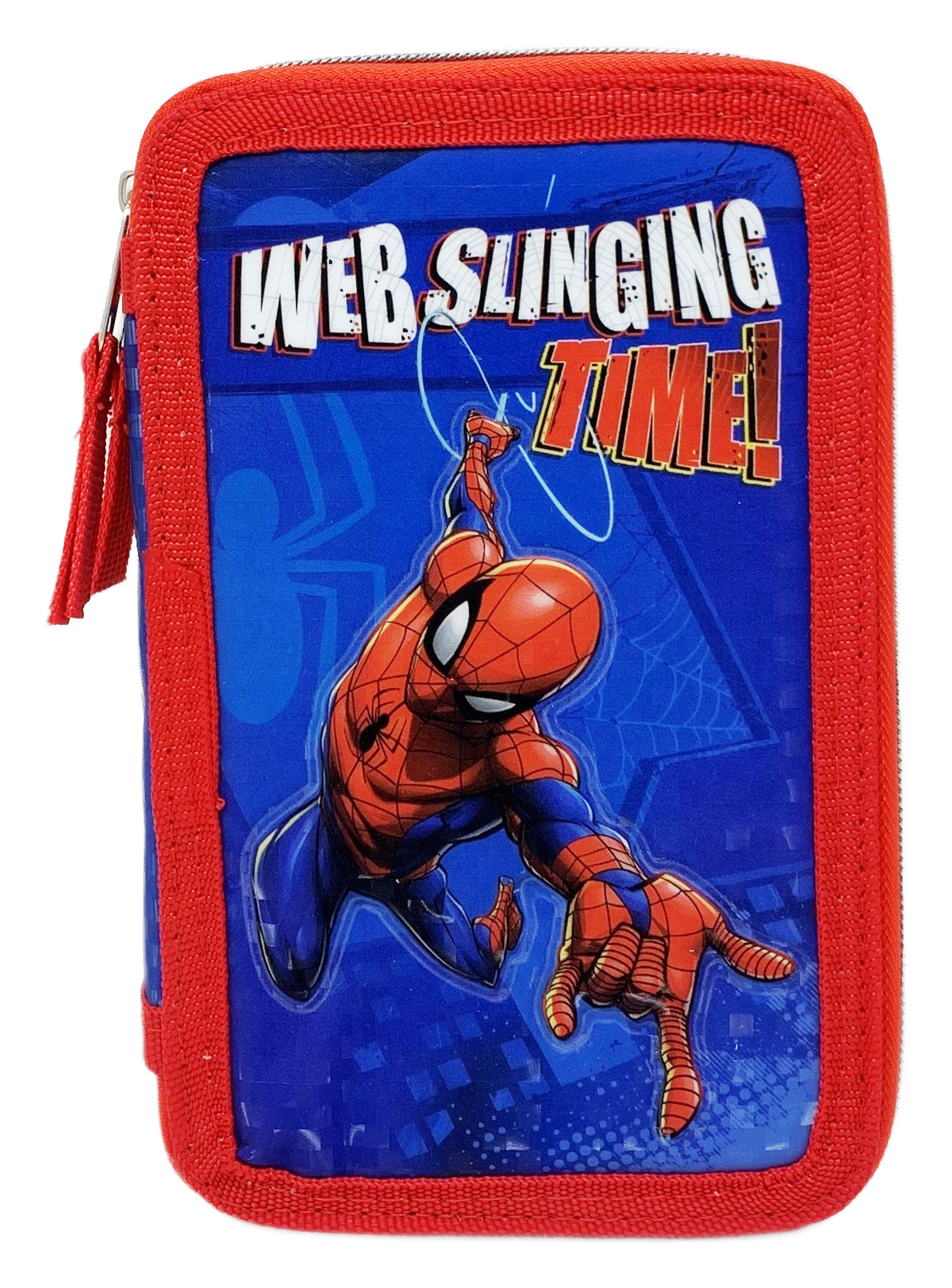 Astuccio Scuola 3d Spiderman MARVEL Multiscomparto 3 Zip Portacolori Pennarelli Giotto - Sp0832