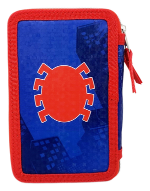 Astuccio Scuola 3d Spiderman MARVEL Multiscomparto 3 Zip Portacolori Pennarelli Giotto - Sp0832