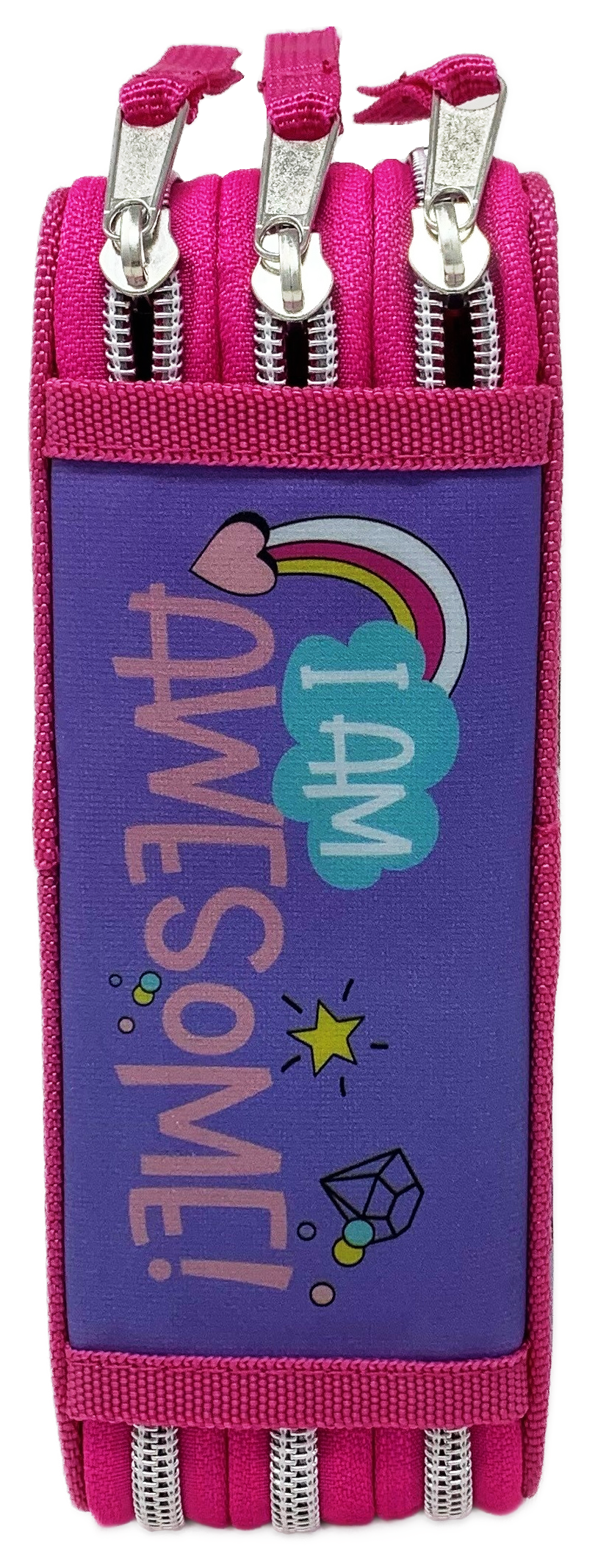 Astuccio Scuola 3d Minnie DISNEY Multiscomparto 3 Zip Portacolori Pennarelli Giotto - Min0832