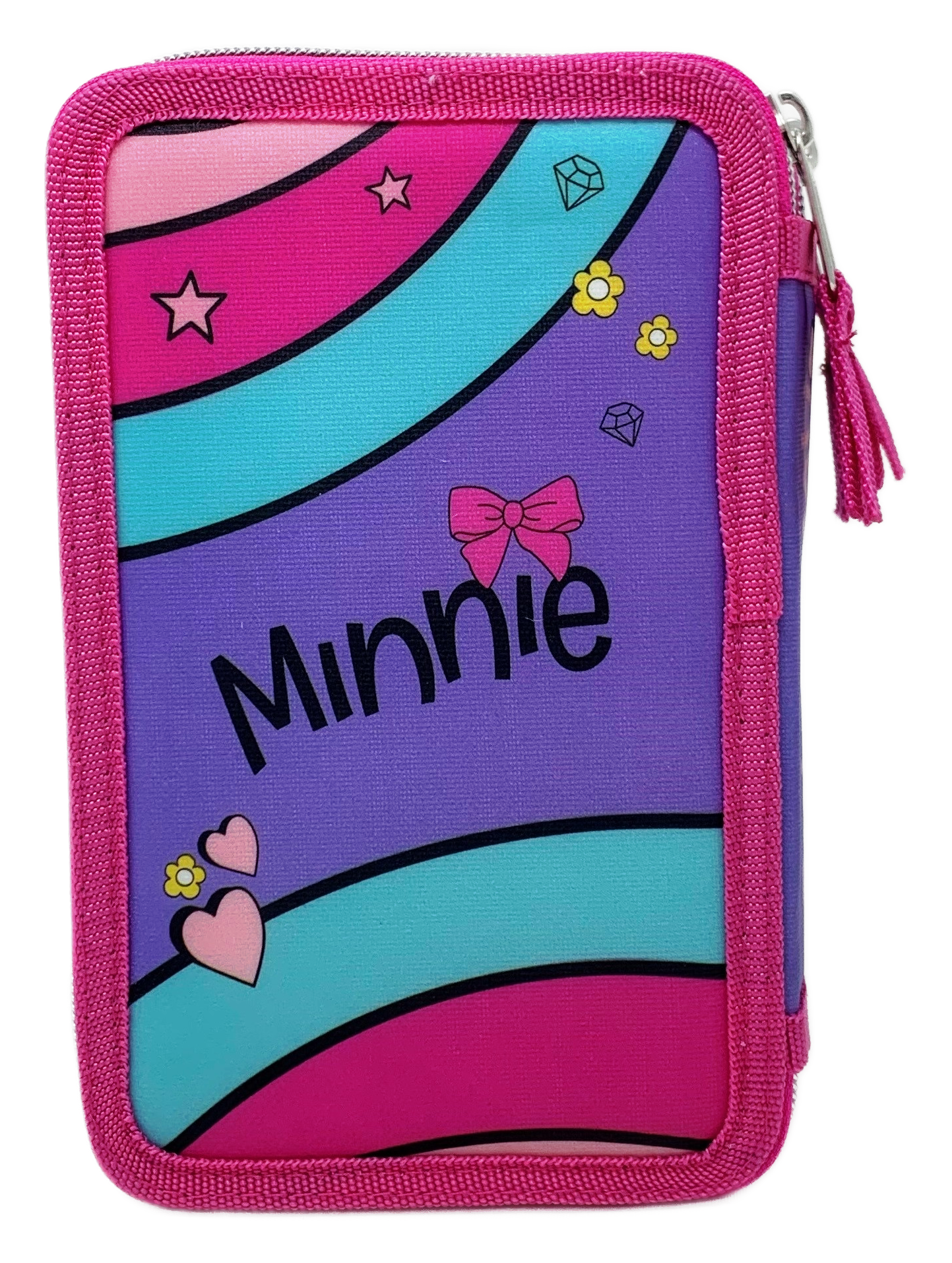 Astuccio Scuola 3d Minnie DISNEY Multiscomparto 3 Zip Portacolori Pennarelli Giotto - Min0832