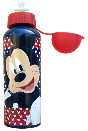 Borraccia in Alluminio Mickey Mouse DISNEY Topolino con Beccuccio e Coperchio 500 Ml - D06397mc/r