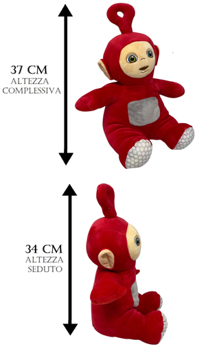 Peluche Po Teletubbies Morbido Pupazzo 37 CM in Fibra Riciclata