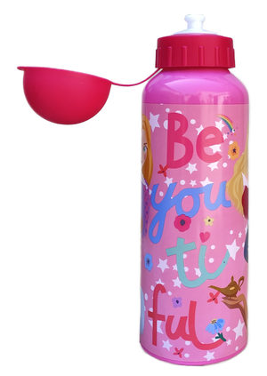 Borraccia in Alluminio Principesse DISNEY con Beccuccio e Coperchio 500 Ml - D06382mc/f