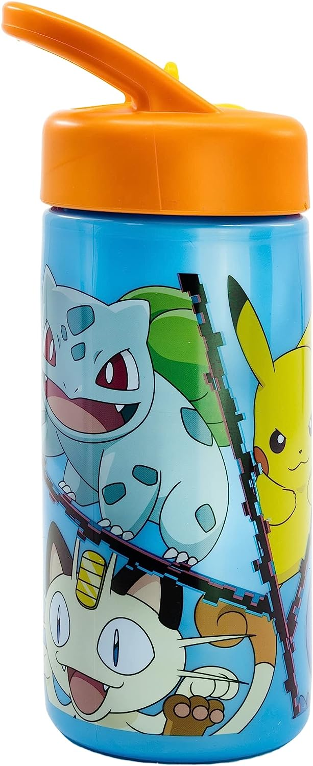 Borraccia Pikachu Pokemon con Beccuccio Ripiegabile Ml. 410 - 08001