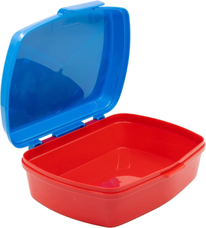 Set Bicchiere con Cannuccia e Portamerenda Avengers MARVEL 2 Pezzi in Plastica Riutilizzabile Bpa Free
