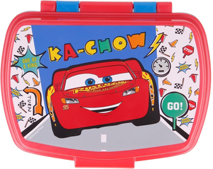 Set Bicchiere con Cannuccia e Portamerenda Cars DISNEY 2 Pezzi in Plastica Riutilizzabile Bpa Free