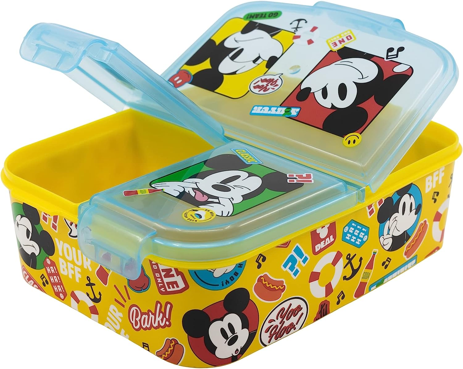 Portamerenda Multiscomparto Topolino DISNEY Porta Pranzo Scuola Tempo Libero - 74320