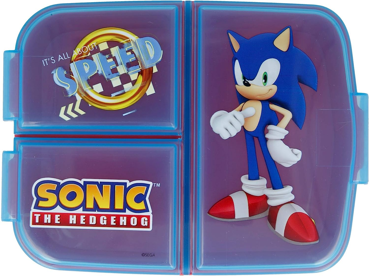 Portamerenda Multiscomparto Sonic Porta Pranzo Scuola Tempo Libero - 40520
