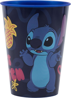 Bicchiere Stitch DISNEY Plastica Ml.260 Cm. 10x7,5 - 75007