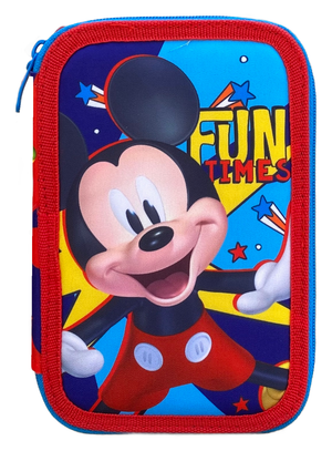 Astuccio Scuola Topolino DISNEY Multiscomparto 3 Zip Portacolori Giotto - 1004e2211