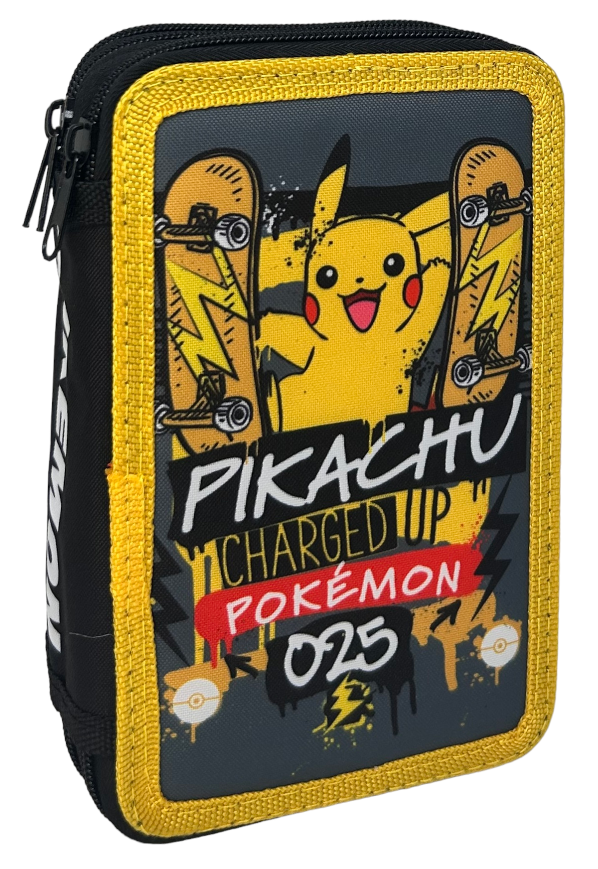 Astuccio Scuola Pikachu Pokémon Multiscomparto 3 Zip Portacolori Giotto - 1004e2264