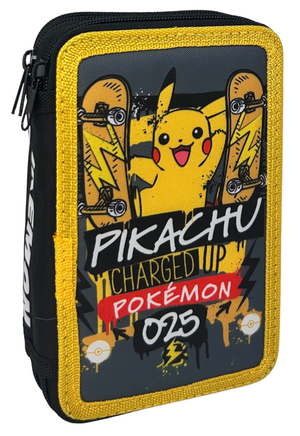Astuccio Scuola Pikachu Pokémon Multiscomparto 3 Zip Portacolori Giotto - 1004e2264