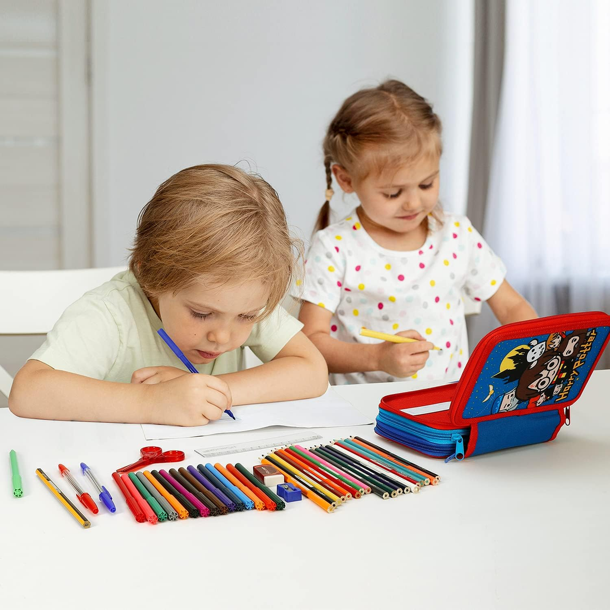Astuccio Scuola Harry Potter Multiscomparto 3 Zip Portacolori Giotto - 1004e94963