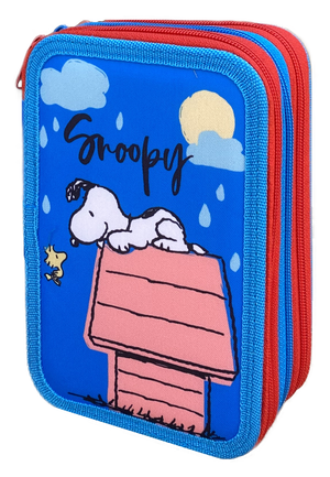 Astuccio Scuola Snoopy Multiscomparto 3 Zip Portacolori Giotto - 1004e2265