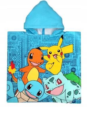 Poncho Mare Pokemon in Microcotone Cm. 100x50 100%pl - 2023pok017