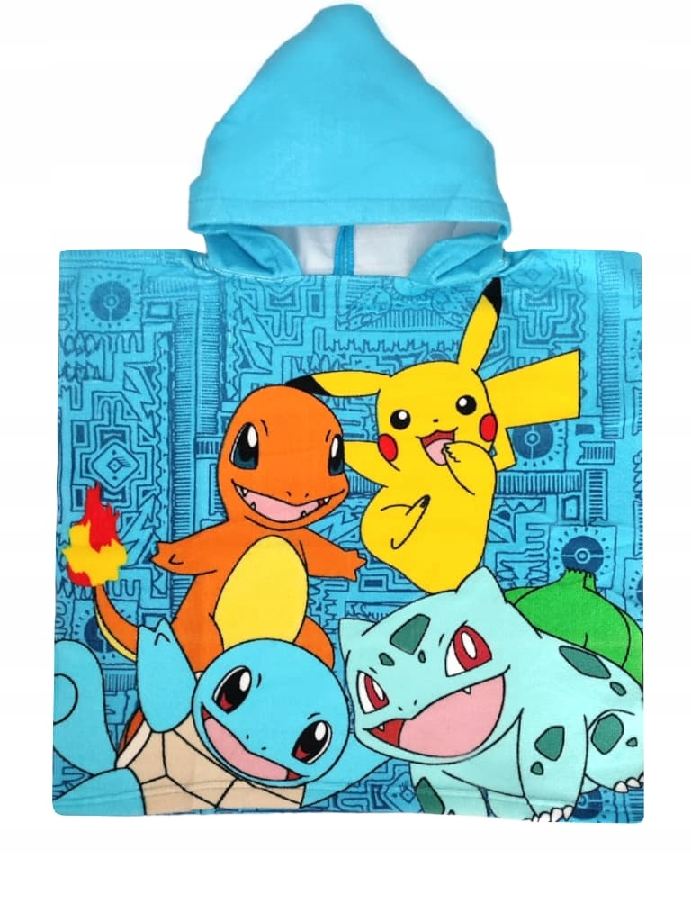 Poncho Mare Pokemon in Microcotone Cm. 100x50 100%pl - 2023pok017