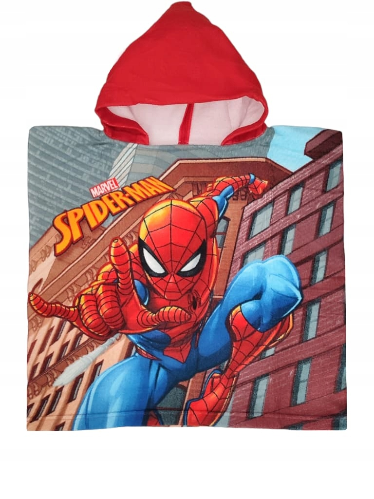 Poncho Mare Spiderman MARVEL in Microcotone Cm. 100x50 100%pl - 2023sp010