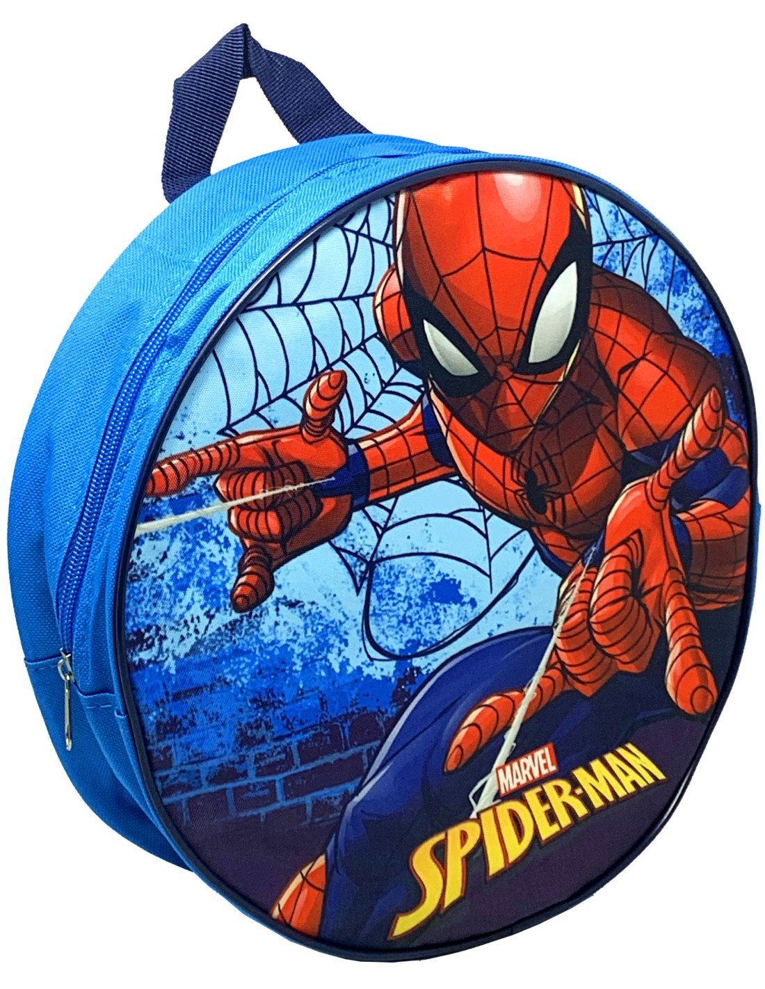 Zaino Asilo Rotondo Spiderman MARVEL Scuola Tempo Libero Bambino 27 CM - Sp23-1522