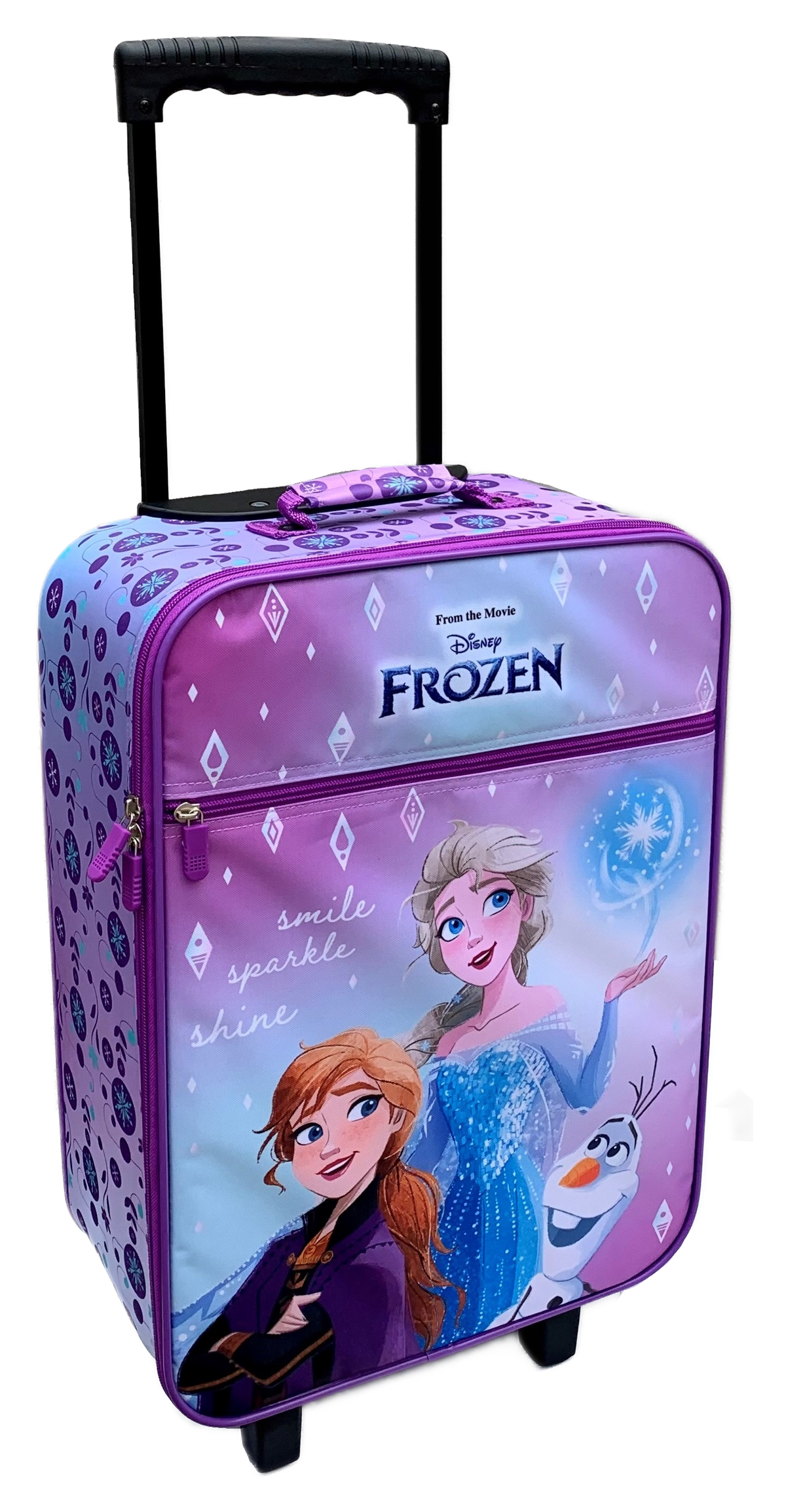 Trolley da Viaggio Frozen DISNEY Valigia in Tessuto Semirigido Manico Allungabile - D06901mc