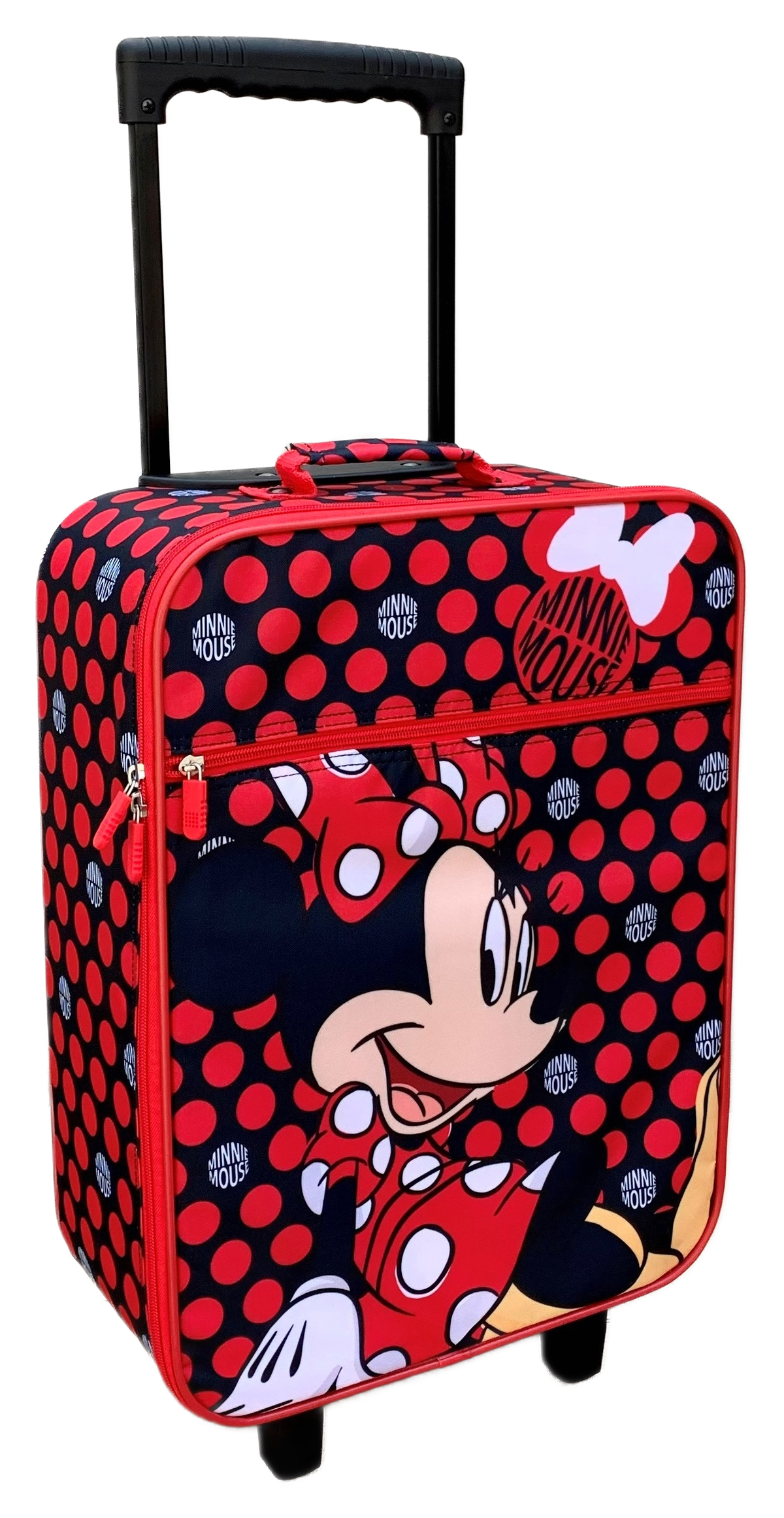 Trolley da Viaggio Minnie DISNEY Valigia in Tessuto Semirigido Manico Allungabile - D06902mc