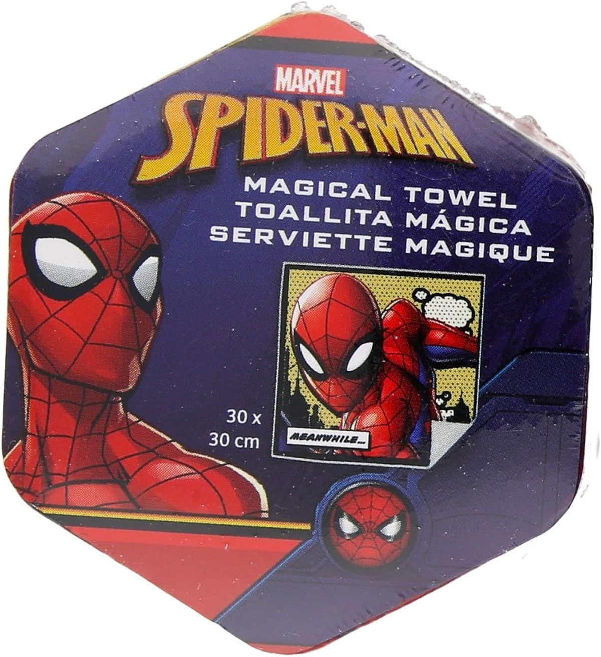 Set Tovagliette 2 Pezzi Spiderman MARVEL Asciugamano Magiche in Tessuto Cm. 30x30 - Mv15744