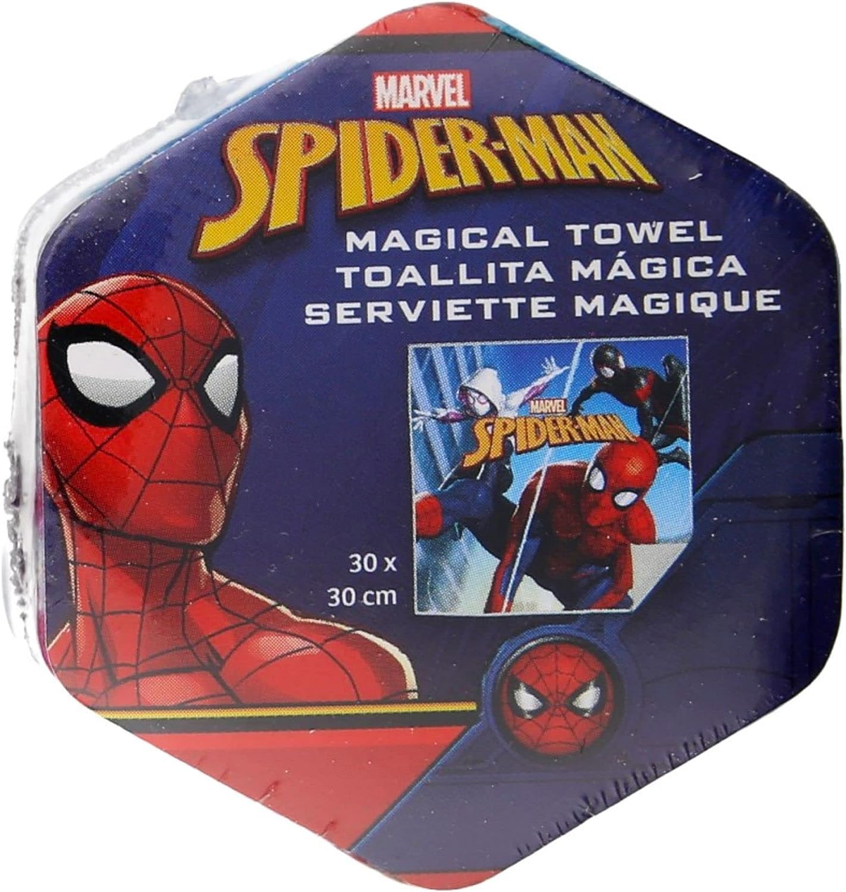 Set Tovagliette 2 Pezzi Spiderman MARVEL Asciugamano Magiche in Tessuto Cm. 30x30 - Mv15744