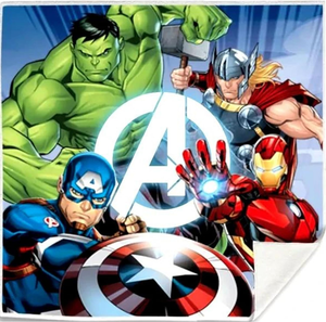 Set Tovagliette 2 Pezzi Avengers MARVEL Asciugamano Magiche in Tessuto Cm. 30x30 - Mv15744