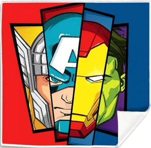Set Tovagliette 2 Pezzi Avengers MARVEL Asciugamano Magiche in Tessuto Cm. 30x30 - Mv15744