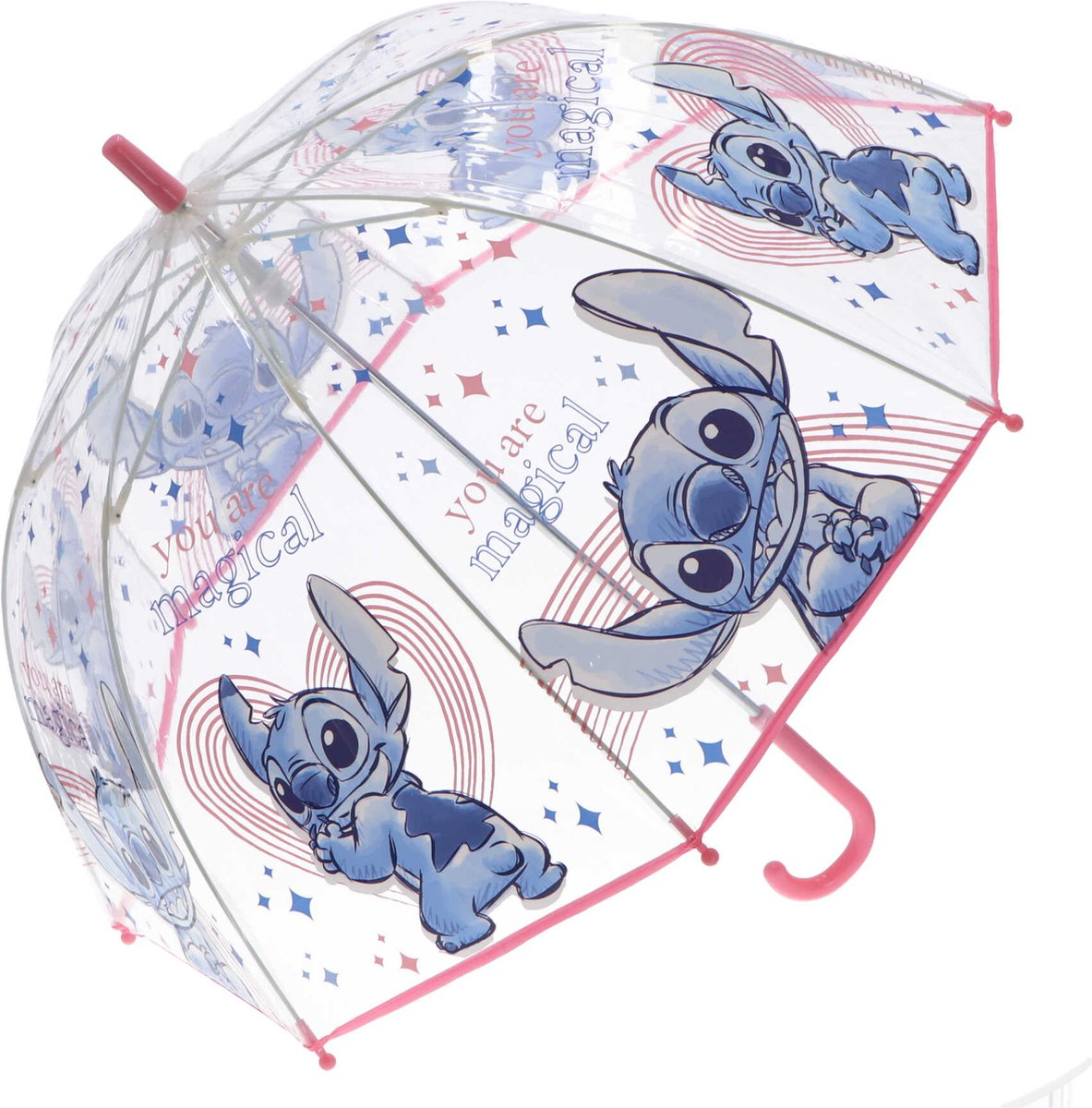 Ombrello Campana Trasparente Stitch DISNEY Bambina - D07153mc