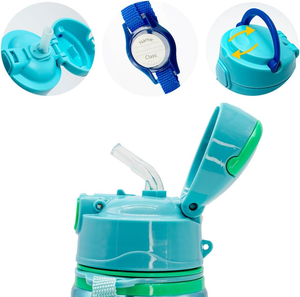 Borraccia in Alluminio con Cannuccia Frozen DISNEY 600 Ml Apertura Automatica - Fr50013