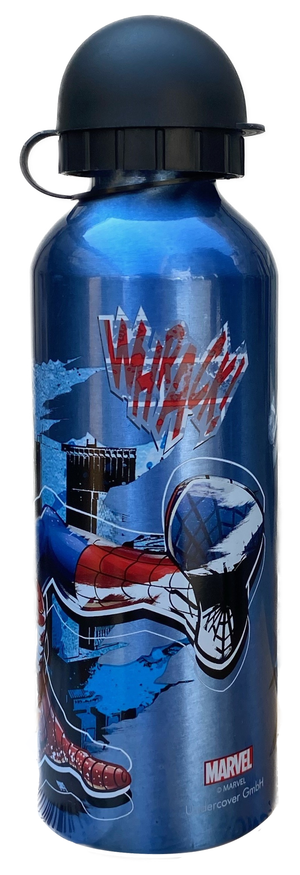 Borraccia in Alluminio Spiderman MARVEL con Beccuccio e Coperchio 500 Ml - Sp50007/n