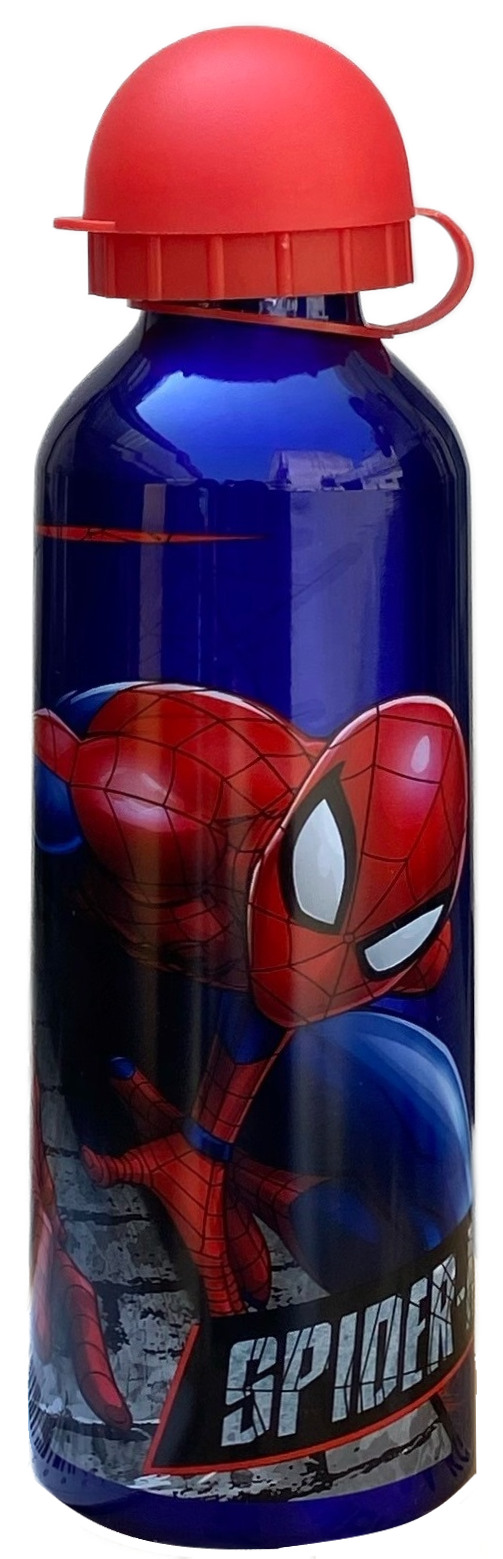 Borraccia in Alluminio Spiderman MARVEL con Beccuccio e Coperchio 500 Ml - Sp50007/r
