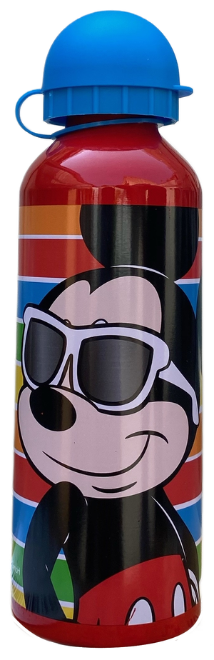 Borraccia in Alluminio Mickey Mouse DISNEY Topolino con Beccuccio e Coperchio 500 Ml - Mk30008/b