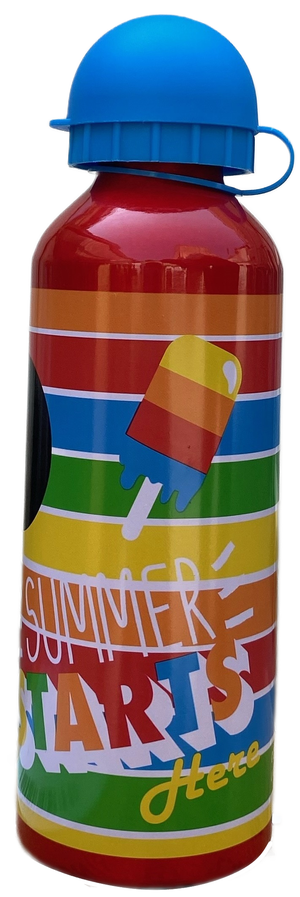 Borraccia in Alluminio Mickey Mouse DISNEY Topolino con Beccuccio e Coperchio 500 Ml - Mk30008/b
