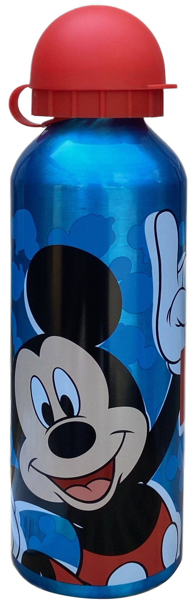 Borraccia in Alluminio Mickey Mouse DISNEY Topolino con Beccuccio e Coperchio 500 Ml - Mk30008/r