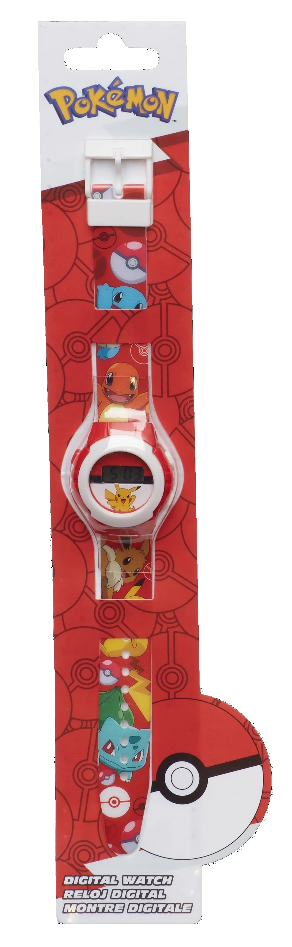 Orologio da Polso Digitale Pokémon Pikachu in Confezione Sagomata - Pok4374