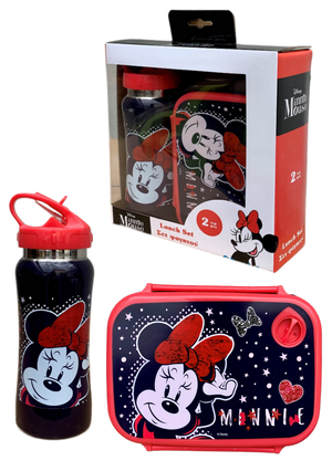 Set Minnie DISNEY Borraccia in Alluminio + Portamerenda in Confezione - 35362