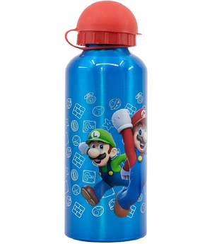 Borraccia in Alluminio Super Mario con Beccuccio e Coperchio 560 Ml - St75239