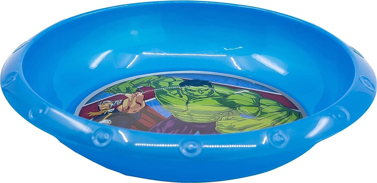 Set Pappa 5 Pezzi Avengers MARVEL Piatti Bicchiere Posate Confezione Regalo - St74115