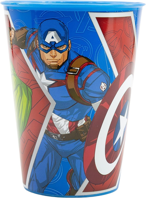 Set Pappa 5 Pezzi Avengers MARVEL Piatti Bicchiere Posate Confezione Regalo - St74115