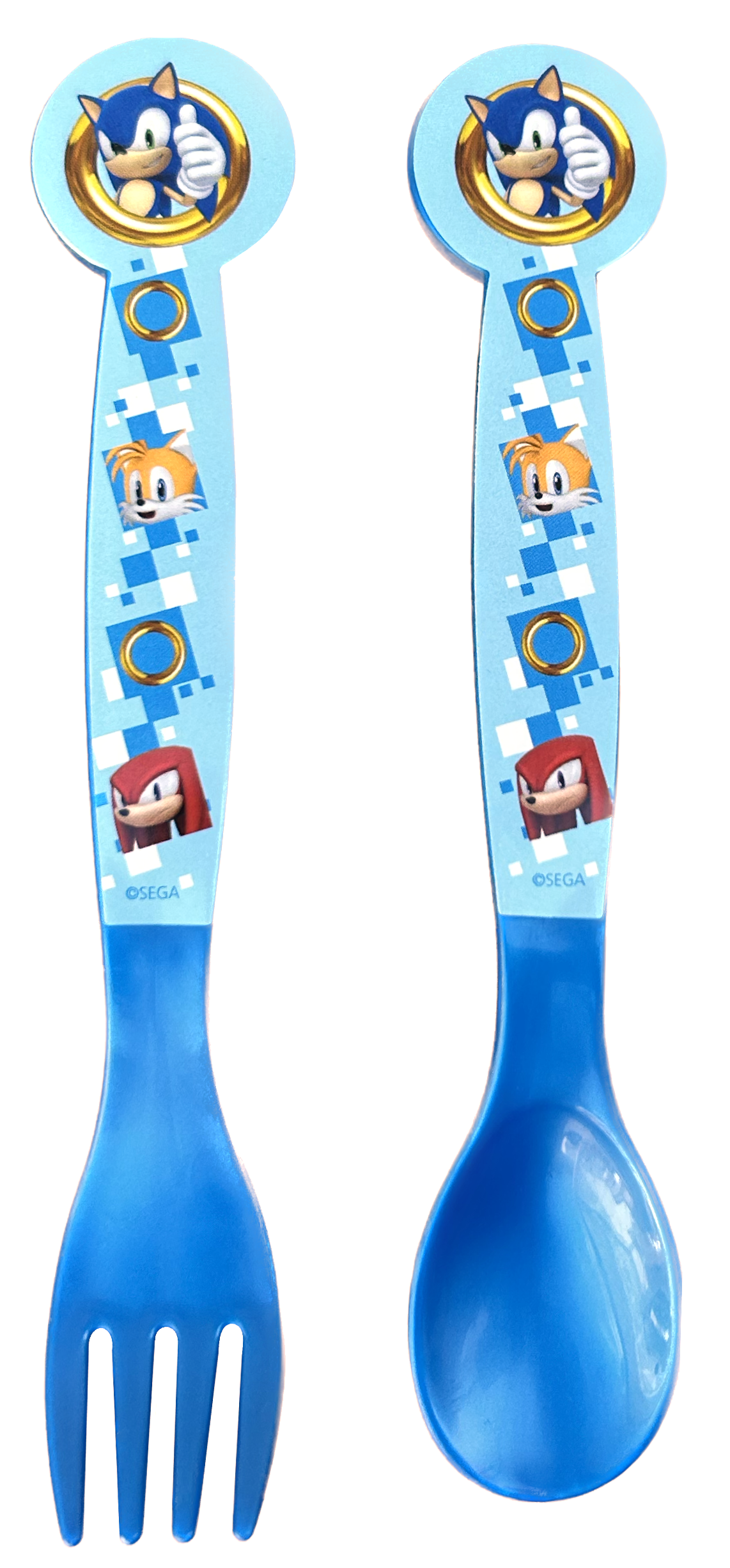 Set Pappa 5 Pezzi Sonic Piatti Bicchiere Posate Confezione Regalo - St40550