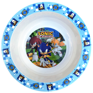 Set Pappa 5 Pezzi Sonic Piatti Bicchiere Posate Confezione Regalo - St40550