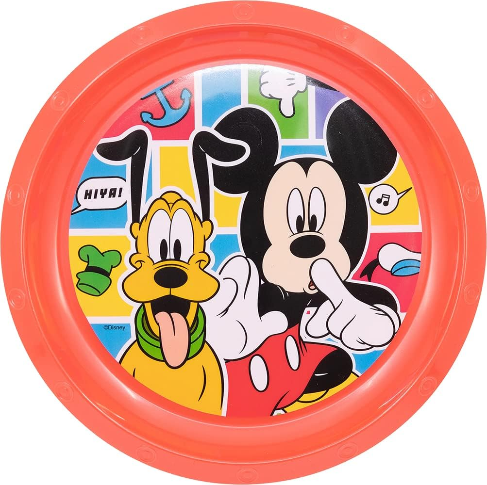 Set Pappa 5 Pezzi Topolino DISNEY Piatti Bicchiere Posate Confezione Regalo - St74315