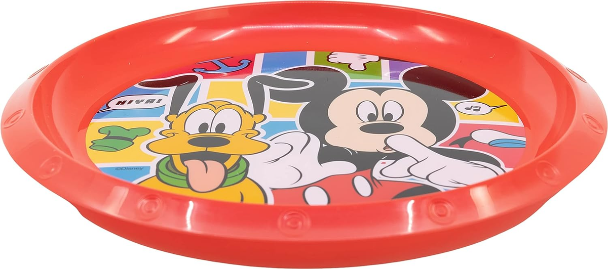 Set Pappa 5 Pezzi Topolino DISNEY Piatti Bicchiere Posate Confezione Regalo - St74315