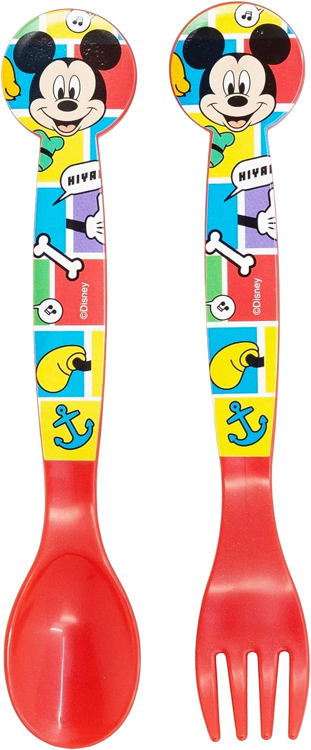 Set Pappa 5 Pezzi Topolino DISNEY Piatti Bicchiere Posate Confezione Regalo - St74315