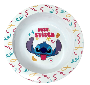 Set Pappa 5 Pezzi Stitch DISNEY Piatti Bicchiere Posate Confezione Regalo - St75050