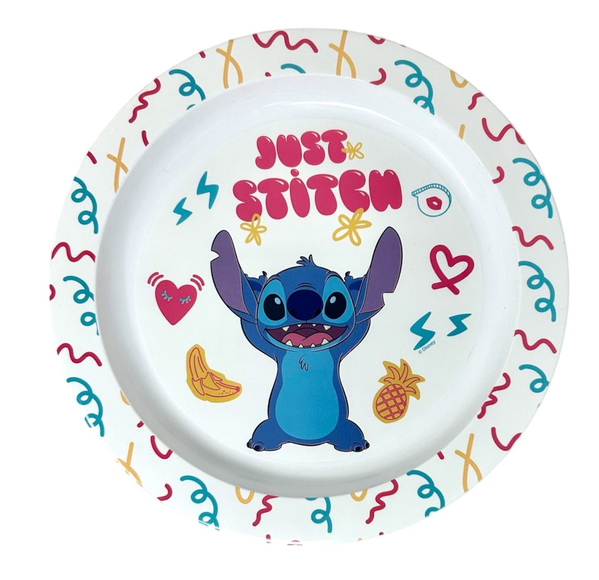 Set Pappa 5 Pezzi Stitch DISNEY Piatti Bicchiere Posate Confezione Regalo - St75050