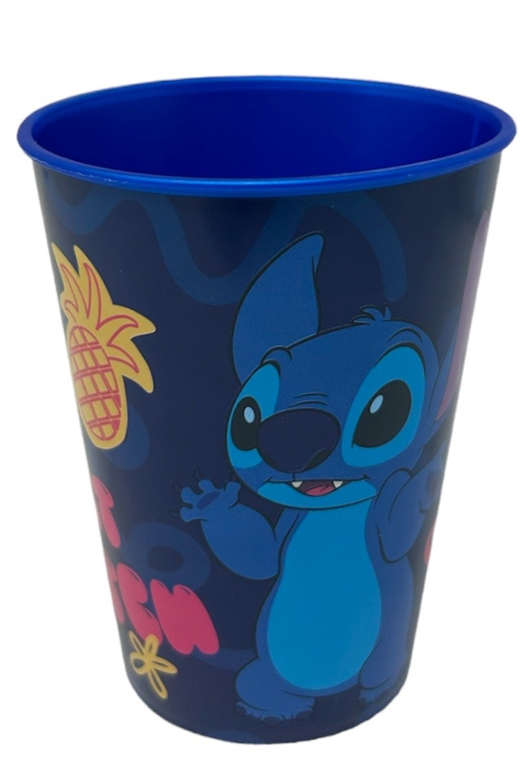 Set Pappa 5 Pezzi Stitch DISNEY Piatti Bicchiere Posate Confezione Regalo - St75050