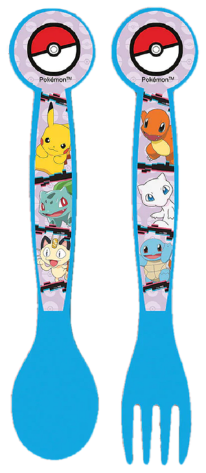 Set Pappa 5 Pezzi Pikachu Pokemom Piatti Bicchiere Posate Confezione Regalo - St08010
